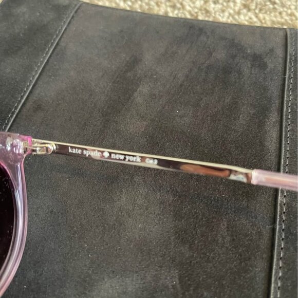 Kate spade purple Galena sunglasses with case and cleaning cloth